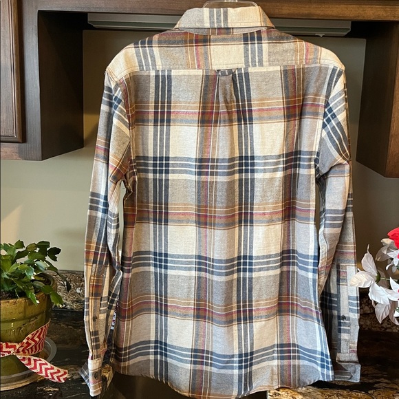 Eddie Bauer Flannel Plaid Shirt - Picture 7 of 14